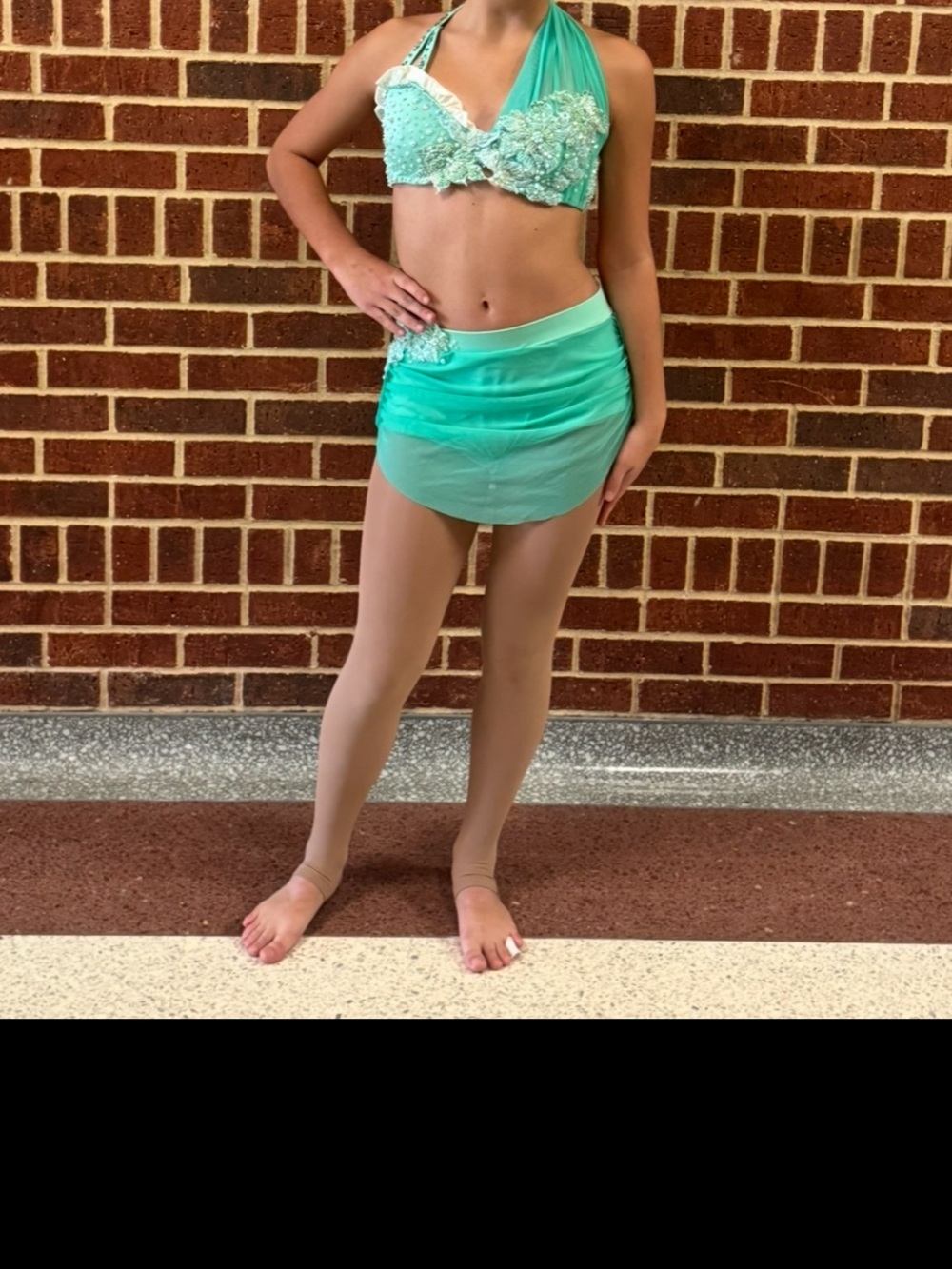 Custom lyrical dance solo costume